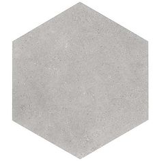 a cement hexagonal object on a white background