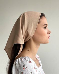 Christian Veils, Christian Head Covering, Hair Wrap Scarf, Head Scarf Styles, Ways To Wear A Scarf, Hair Cover, It Fits, Head Covering, Looks Vintage