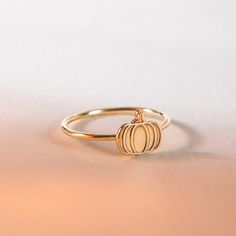 Pumpkin Ring, 14K 18K Real Solid Gold Halloween Ring, Cute Spooky Fall Jewelry, Halloween Gift, Minimalist Pumpkin Ring, Halloween Jewelry - Material: Real gold, genuine solid gold - Gold karat options: 14 karat gold and 18K gold - Gold color options: Yellow, rose and white - Width of the pumpkin: 8.20 mm (0.32 inch) - Height of the pumpkin: 7.70 mm (0.30 inch) Also you can ask me for any alternative or custom ideas. I will be happy to help you. Gold Halloween, Pumpkin Ring, Halloween Ring, Spooky Fall, Gold Pumpkins, Fall Rings, Jewelry Halloween, Boo Basket, Small Urns