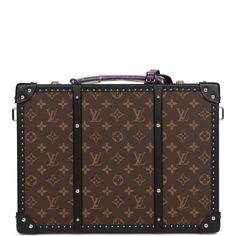 This extremely limited edition, 1 of 15, LV x Virgil Abloh Zoooom with Friends Essential Trunk is of monogram canvas with silver tone hardware and features various "friends" characters on the front, black leather trim, leather removable strap with silver tone hardware, purple leather top handle and luggage tag and double clasp closures.The interior is lined in black leather and has a single zipper pocket, two slip pockets, a larger slip compartment and a strap.Origin: FranceCondition: New and ne Lv Vertical Trunk Pochette, Louis Vuitton Monogram Suitcase, Louis Vuitton Trunk Purse, Re Purposed Louis Vuitton, ✋ Louis Vouitton Disney Replica, Replica Louis Vuitton Luggage, Coffee Table Louis Vuitton Luggage, Louis Vuitton Travel Luggage Sets, Louis Vuitton Trunks