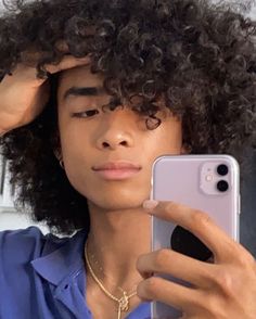 Poc Male Face Claims, Black Blue Hair, Male Haircuts Curly, Boys With Curly Hair, Curly Hair Men, Hair Reference, Attractive People, Aesthetic Hair, Pretty Men