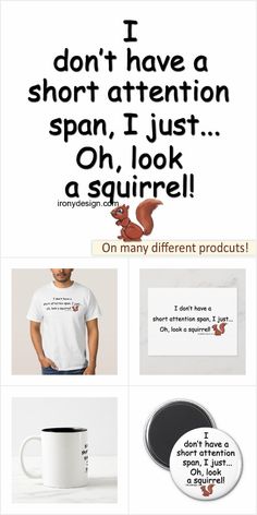 an advertisement for a company that sells t - shirts and other items, including coffee mugs