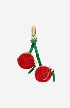 MAISON de SABRÉ The SABREMOJI Fruit Charm | Nordstrom Cherry Coded, Leather Charms, Cherry Bag, Seasonal Fruits, 2024 Wishlist, Key Charms, Apple Airtag, Bag Charms, Blue Gift