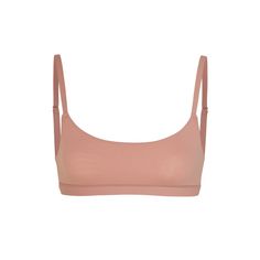 Fits Everybody Scoop Neck Bra | Rose Clay — Made to lift and enhance your bust while remaining light and soft against your skin, this Scoop Neck Bra provides support, coverage, and lasting comfort. No cut design prevents digging and gives a smooth, seamless look under clothing. Low-cut Crop Top With Built-in Bra For Loungewear, Scoop Neck Seamless Bra, Cropped Bra With Built-in Bra For Loungewear, Seamless Sports Bra With Scoop Neck And Minimal Stretch, Seamless Cropped Bra For Loungewear, Cropped Seamless Bra For Loungewear, Wide Straps Sports Bra With Built-in Bra For Loungewear, Scoop Neck Seamless Bra For Loungewear, Everyday Seamless Sports Bra With Wide Straps