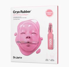 A brightening two-step rubber mask inspired by Cryo therapy that lowers skin's temperature to increase blood flow and absorption of powerful active ingredients for a radiant, healthy-looking complexion. The two-step system includes a highly concentrated ampoule gel-like serum packed with actives and a prebiotic complex, as well as a soft, flexible rubber mask made of naturally derived algae and clay to hydrate and soothe the skin for an instant pick-me-up. After 30-40 minutes of masking this coo Rubber Face Mask, Hyaluronic Mask, Rubber Mask, Increase Blood Flow, Collagen Facial, Collagen Mask, Dr Jart, Hand Body Lotion, Hydrolyzed Collagen