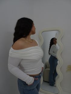 Make a statement with the EYES ON ME white long sleeve off the shoulder top. Its crisp white color and stylish design exude confidence and sophistication. Get ready to turn heads wherever you go 👀 Elegant White Off-shoulder Top For Fall, White Off-shoulder Top For Party, Stretch White Long Sleeve Top, White Long Sleeve Top For Night Out, Fitted White Off-shoulder Top For Fall, Chic White Off-shoulder Top For Fall, Chic White Stretch Long Sleeve Top, White Long Sleeve Off-shoulder Top For Fall, White Off-shoulder Top For Spring Night Out