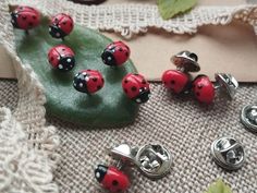 Ladybug pin, Ladybug miniature brooch, Realistic ladybird, clay ladybug, little ladybug Valentines day gift Ladybug Valentines, Clay Ladybug, Clay Keychain, Stuff And Thangs, Lady Bug, Jewelry Inspiration, Brooch Pin, Brooches, Valentine Day Gifts