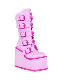 DUNE TOXICA - PINK Singer Inspiration, Harajuku Boots, Pastel Aesthetic Fashion, Pink Platform Boots, Alt Shoes, Dune Shoes, Pink Punk, Emo Style, Player 1