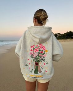 "Gift Giving" Oversized Lux Hoodie in Heather Gray Dandy Flower Hoodie, Dandy Hoodie Gift Giving, Gift Giving Hoodie, Danny Worldwide Hoodie, Cute Aesthetic Hoodies, Cute Things To Ask For Christmas, Hoodies That Hoodie, Embroidery Designs On Hoodies, Dandy Worldwide Hoodie