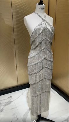 Glam Dresses, Dressy Outfits, Stage Outfits, Beaded Dress, Fancy Dresses, Elegant Dress, Gatsby, Couture Fashion