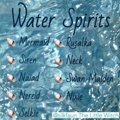 the names of water spirits in different languages