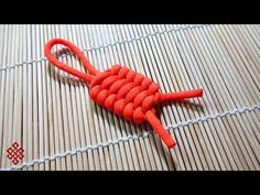 an orange rope with the words quick cut on it and a red knot in the middle