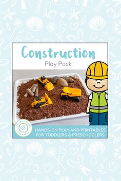 the construction play pack is filled with toys and materials to make it fun for children