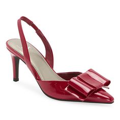 A chic bow rests at the vamp of these Worthinton women's pointed-toe Michael heels for an added feminine touch to your look. Crafted from faux leather, this slingback style has an elastic detail for added comfort, cushioned insoles, and a rubber sole that provide the perfect amount of traction and grip. Try wearing yours with a silouette-hugging midi dress and delicate jewelry.Closure Type: SlingbackShoe Heel Height: 1 1/2 InchesUpper/Outer Base Material: 100% TextileShoe Lining Material: PolyurethaneSole Material Content: 100% Thermoplastic-RubberToe Type: Pointed Toe, Closed ToeShoe Strap Type: Slingback StrapCare: Wipe CleanHeel Style: Cone HeelCountry of Origin: Imported Pump Heels, Blue Heels, Kitten Heel Pumps, Shoes Pumps, Delicate Jewelry, Heel Pumps, Pump Shoes, Low Heels, Pumps Heels