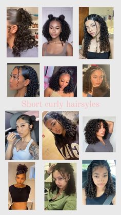 Create Pin for ad Hairstyles For Women With Curly Hair, Summer Short Curly Hairstyles, Hairstyles For Thinning Hair Black Women, Hairstyles For Short And Curly Hair, Short Curly Summer Hairstyles, 3b Natural Hairstyles, Hairstyles For Black Curly Hair, Type 3 Curly Hair Hairstyles, Curly Hairstyles Short Hair Black Women