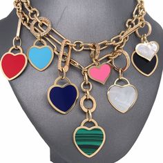 Beautiful high quality Italian charms crafted in Solid 14K Italian Gold with choice of Lapis, Turquoise, Onyx, Coral, mother of Pearl, Malachite and Pink Paste. Chain and connectors are not included. Please allow 1-4 weeks for delivery. ♥Heart Padlocks: Available in (Black Onyx, Mother Of Pearl, Turquoise, Malachite, Peach Coral, Red Coral, Lapis) Small Size (12.0 mm x 10.0 mm) Medium Size (17.5 mm x 15 mm) Large Size (20.5 mm x 17 mm) ♥Heart Charms: Available in (Black Onyx, Mother Of Pearl, Tu Multicolor Heart Pendant Jewelry With Heart Beads, Multicolor Heart Beads Jewelry For Valentine's Day, Valentine's Day Multicolor Heart Beads Jewelry, Multicolor Heart-shaped Charm Necklaces, Multicolor Heart Necklace With Charms, Multicolor Heart-shaped Charms Necklace, Valentine's Day Multicolor Pendant Jewelry, Multicolor Gemstone Jewelry For Valentine's Day, Multicolor Double Heart Jewelry For Valentine's Day