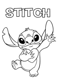 Stitch Drawing Outline, Stitch Printable Coloring Pages, Pencil Sketch Images Easy, Drawing Ideas To Color, Easy Cute Coloring Pages, Stitch Cute Drawing, Nike Coloring Pages, Stiches Dessin, Stitch Coloring Sheets