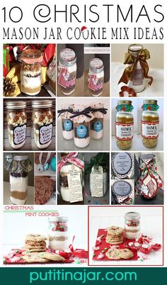 10 christmas mason jar cookie mix ideas from puttinggarr com for the holidays