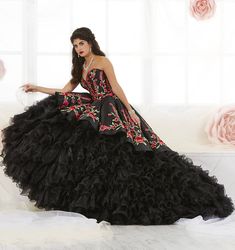 Black Quinceanera, Vestido Charro, Charro Quinceanera Dresses, Black Quinceanera Dresses, Military Ball Dresses, Quince Dress, Quinceanera Dress, Ball Gown Skirt, Illusion Dress