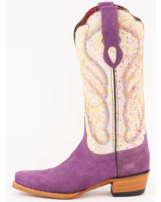 Cream Embroidery, Womens Cowgirl Boots, Purple Suede, Distressed Painting, Leather Pulls, Boots For Sale, Boots Shoes, Cowgirl Boots, Boot Shop