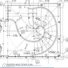 a blueprint drawing of the master wing star plan, with measurements for each section