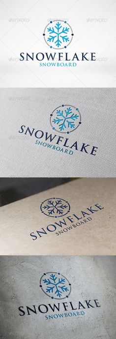 snowflake logo - symbols logo templates