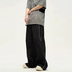 Relaxed Fit Nylon Track Pants Male Wears, Nylon Track Pants, Sports Track Pants, Clean Table, Unique Clothing Style, Sports Track, Office Wear Women, Women Office, Top Streetwear