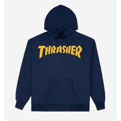 New With Tags Color: Navy Blue See Full Description On The Pictures Thrasher Cover, Thrasher Sweatshirt, Thrasher Shirts, Thrasher Hoodie, Thrasher Shirt, Black Crewneck Sweatshirt, Black Hoodie Men, Basic Hoodie, Hoodies Men Pullover