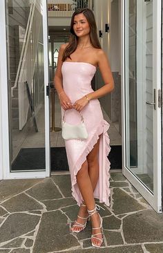 Sunsets Pink Sequin Strapless Formal Maxi Dress – Beginning Boutique US Formal Maxi Dress, Prom Midi Dress, 60's Dress, Strapless Maxi, Strapless Maxi Dress, Maxi Dress Formal, Pink Sequin, Gold Accessories, Shop Maxi Dresses