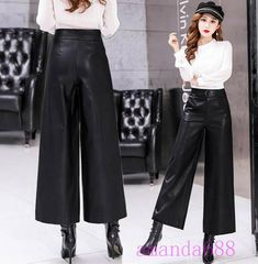 Women Fall Winter Sheepskin Leather Wide-leg Long Pants High Waist Trousers Size Item description Brand Unbranded Size Type Regular Style Jegging Closure Buckle Country/Region of Manufacture China Department Women Distressed No Features Windproof Fit Regular Fits Height 158cm-178cm Front Type Flat Front Material Leather MPN Does not apply Occasion Casual Pattern Solid Rise High Season Spring Fall,Winter Size Chart Asian size Type Pants Vintage No Waist Circumference 62-85cm Year of Manufacture 2 Leather Wide Leg Pants Outfit, Oversized Trousers, Size 20 Women, No Waist, High Waist Trousers, Guest Attire, Wedding Attire Guest, Pants Vintage, Women Maxi