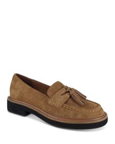 Splendid Women's Caio Tassel Slip On Penny Loafer Flats Brown Tassel Loafers With Leather Sole For Spring, Brown Leather Tassel Loafers For Spring, Brown Spring Loafers With Tassels, Chic Brown Tassel Loafers With Round Toe, Brown Loafers With Suede Lining For Spring, Fall Leather Moccasins With Tassels, Brown Flat Heel Tassel Loafers For Spring, Spring Brown Tassel Loafers With Flat Heel, Brown Tassel Loafers With Flat Heel For Spring