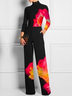 Decor Ideas For Room, Women Prints, Casual Fridays, Office Outfits Women, High Neck Top, Fashion Elegant, Daily Dress, Casual Office, Type Of Pants