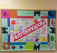 a poster with words and pictures on it that say, nutritionopy