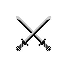 two crossed swords are on top of each other