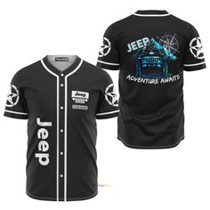 This custom Baseball Jersey shirt is a great gift idea, as well as a loose and comfy outfit that will keep you cool during the hot summer months. Coming up with a surprise for your loved ones is up to you. Surprise your friends, family, or teammates with a gift they'll never forget. Order now and step up your game with our custom baseball jerseys! Features: Material: Spandex and Polyester. Available in sizes S-6XL unisex full Button Down Closures. Laundry guide: Hand wash gently with warm water Black Letter Print Top For Outdoor, Black Short Sleeve Fan Apparel Shirt, Black Crew Neck Shirt For Outdoor, Black Top With Graphic Print For Outdoor, Black Graphic Print Tops For Outdoor, Black Sublimation Print Top For Outdoor, Casual Black Tops With Team Name, Casual Black Shirt For Fan Merchandise, Black Team Spirit Tops For Summer