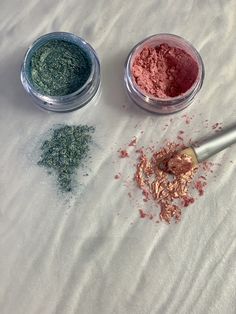 Our loose eyeshadows are strong pigments that provide more of a shimmering, smokey look. You can use these wet or dry. Just add a little bit of water to your brush. We recommend using dabbing motions for the cleanest results. If you are feeling very daring, with a little bit of water and a thin eyeliner brush, you can turn any of these into bold eyeliners or Lipsticks. Bold Eyeliner, Colorful Eye Makeup, Colored Eyeliner, Eyeliner Brush, Purple Rain, Loose Powder, Bring Back, Lipsticks, Sea Foam