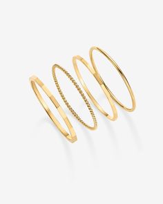 #Variant_Yellow Gold Rings Pack, Rings Set For Women, Stackable Bands, Stacking Ring Set, Dangle Necklaces, Twisted Band, Toggle Bracelet, Beaded Anklets, Rings Set