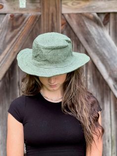 Eco-friendly Hemp Sun Hat - Solid Our hemp sun hat is perfect for any time or anywhere..at the beach, pool, gardening, festival or just hanging around. Solid Color options: Natural or Olive Green Hemp sun hat made from 100% hemp with a soft organic cotton lining, wire brim makes it easy to reshape. Wide brim perfect to protect your head and face from too much sun. This hat is lightweight and flexible so that can be folded for easy carrying. Easily gets back in shape 100% Hemp Adult size - availa Lightweight Bohemian Sun Hat For Warm Weather, Adjustable Cotton Beach Hat, Adjustable Cotton Hat For The Beach, Eco-friendly Woven Sun Hat For Spring, Eco-friendly Short Brim Hat For Vacation, Cotton Short Brim Beach Hat, Cotton Wide Brim Hat For Beach Season, Wide Brim Cotton Hat For Beach Season, Bohemian Lightweight Toquilla Straw Sun Hat