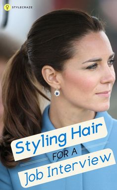 Hair For Interview Business For Women, Nails For An Interview, Formal Hairstyles For Interview, Business Formal Hairstyles, Nails For Interview, Hairstyles For An Interview, Long Hair Professional Styles, Boss Hairstyles Women, Makeup For Interview