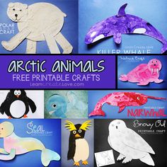 the arctic animals are made out of paper