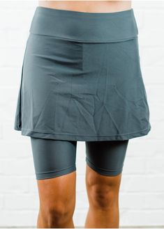 Midi Swim Skort | ModLi Fitted Above Knee Athleisure Shorts, Fitted Athleisure Shorts Above Knee, Sporty Stretch Tennis Skirt Short Length, Sporty Stretch Short Tennis Skirt, Athleisure Stretch Tennis Skirt With Elastic Waistband, Spring Activewear With Built-in Shorts Mid-thigh Length, Solid Stretch Skirt For Workout, Short Workout Skirt With Elastic Waistband, Stretch Athletic Shorts With Short Inseam And Built-in Shorts