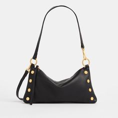 Kyle | Black/Brushed Gold Red Zip 840220516925 Pebbled Leather Shoulder Bag With Detachable Handle For On-the-go, Modern Pebbled Leather Shoulder Bag For On-the-go, Chic Black Pebbled Leather Hobo Bag, Versatile Evening Bag In Pebbled Leather, Versatile Pebbled Leather Evening Shoulder Bag, Black Pebbled Leather Shoulder Bag For On-the-go, Versatile Bags With Gold-tone Hardware And Pebbled Leather, Chic Pebbled Leather Shoulder Bag For On-the-go, Versatile Evening Shoulder Bag In Pebbled Leather