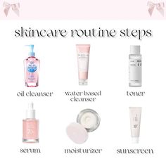 #aesthetic #pink #skincare Pink Cleanser, Wonyoungism Skincare, Good Skincare Products, Pink Aesthetic Fashion, Skincare Routine Steps, Coquette Wonyoungism, Toner Skincare, Milky Toner, Wonyoung Aesthetic