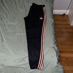 Adidas Joggers Nwot Size L Adidas Joggers, Adidas Pants, Adidas Black, Black Adidas, Adidas Women, Track Pants, Pant Jumpsuit, Black Pink, Pants For Women