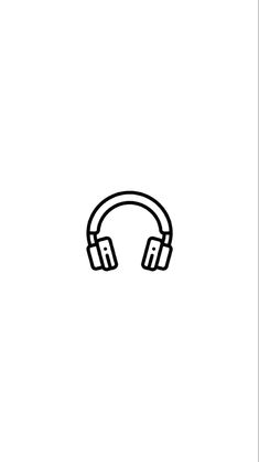 the headphones icon is black and white