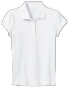 Classic Fitted Tops For School, Cute Fitted Collared Top, Collared Cotton Tops For School, Fitted Cotton Polo Shirt For School, Fitted Short Sleeve Polo Shirt For School, Classic Fitted School T-shirt, Fitted Cotton Shirt For School, Fitted Collared T-shirt For School, Fitted Short Sleeve Top For School