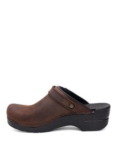 Ingrid is a classic open-back clog with a convertible heel strap that can be worn either across the instep or swiveled back behind the heel for a more secure fit. Classic Slip-on Clogs With Arch Support, Classic Clogs With Arch Support, Classic Leather Clogs With Arch Support, Classic Leather Clogs With Heel Loop, Women's Clogs, Slide In, Womens Clogs, Dansko Professional Clog, Strap Heels