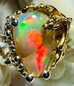 Ethiopian Handmade Sterling 925 Opal Dragon Ring Ring Size: 9.5 Weight Ring: 68.25ct Opal Size: 18.5mm X 11.6mm X 5.5mm Descubra la belleza única de las piedras de ópalo Etíope. Sumérgete en un mundo de color y brillo inigualable con estas gemas de origen Etíope. Cada piedra es una obra maestra de la naturaleza, con patrones y tonos que te dejarán sin aliento. ¡Atrévete a lucir la elegancia y originalidad de las piedras de ópalo etíope en tus joyas! ¡No se conforme con lo ordinario, luzca con es Unique White Gold Opal Ring Gift, Luxury Untreated Jewelry For Anniversary, Unique Opal Ring For Jewelry Making, Unique Formal Opal Ring, Unique Oval Opal Ring For Jewelry Making, Unique Untreated Opal Ring For Anniversary, Silver Opal Ring For Collectors, Unique Polished Opal Ring For Collectors, Unique Hallmarked Opal Ring As Gift