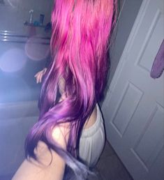 Multicolored hair Cute Hair Colors, Pretty Hair Color, Hair Color Pink, Dye My Hair, Hair Dye Colors, Jairzinho, Hair Inspiration Color