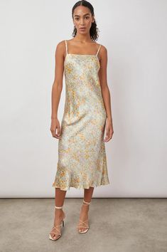 Rails Mina dress in Summer Meadow Rails Clothing, Summer Meadow, Floral Slip Dress, Midi Slip Dress, Mid Dresses, Look Your Best, Chic Boutique, Gold Dress, Boutique Dresses